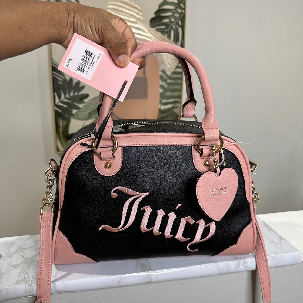 Juicy Couture Urban Heritage Bowler Bag - Liquorice